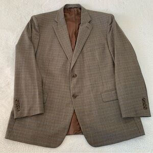Men’s 48R BROOKS BROTHERS 346 Glen Plaid Madison Fit Wool Sport Jacket